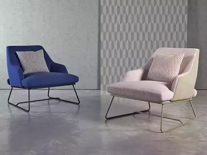 Blazer lounge chair with legs