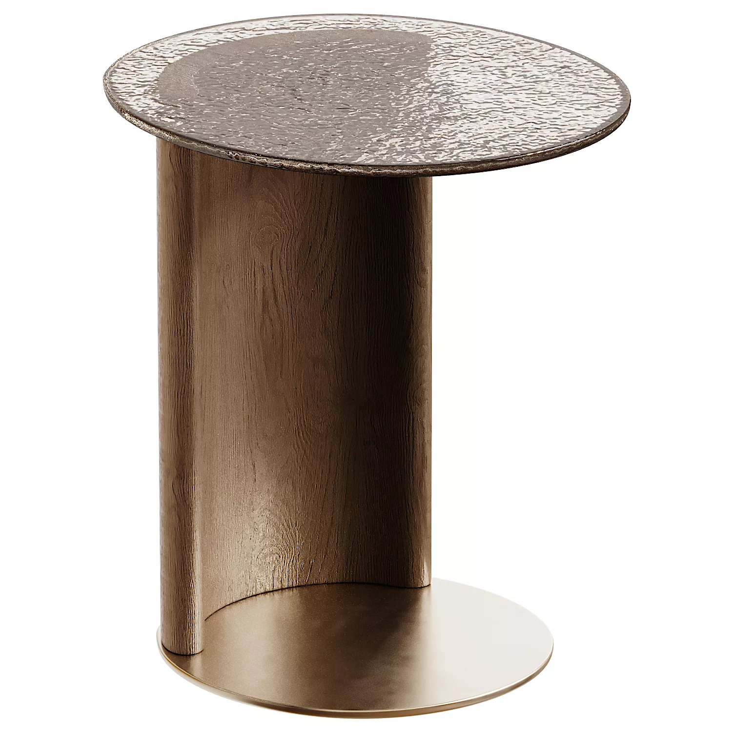 Side Table with Glass Top 3D model