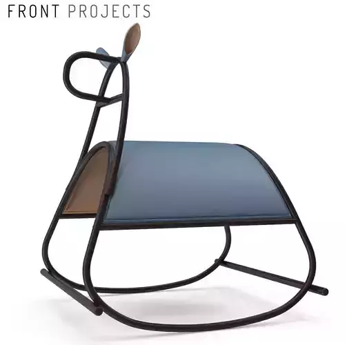 Front Design Furia Rocking Horse 3D model