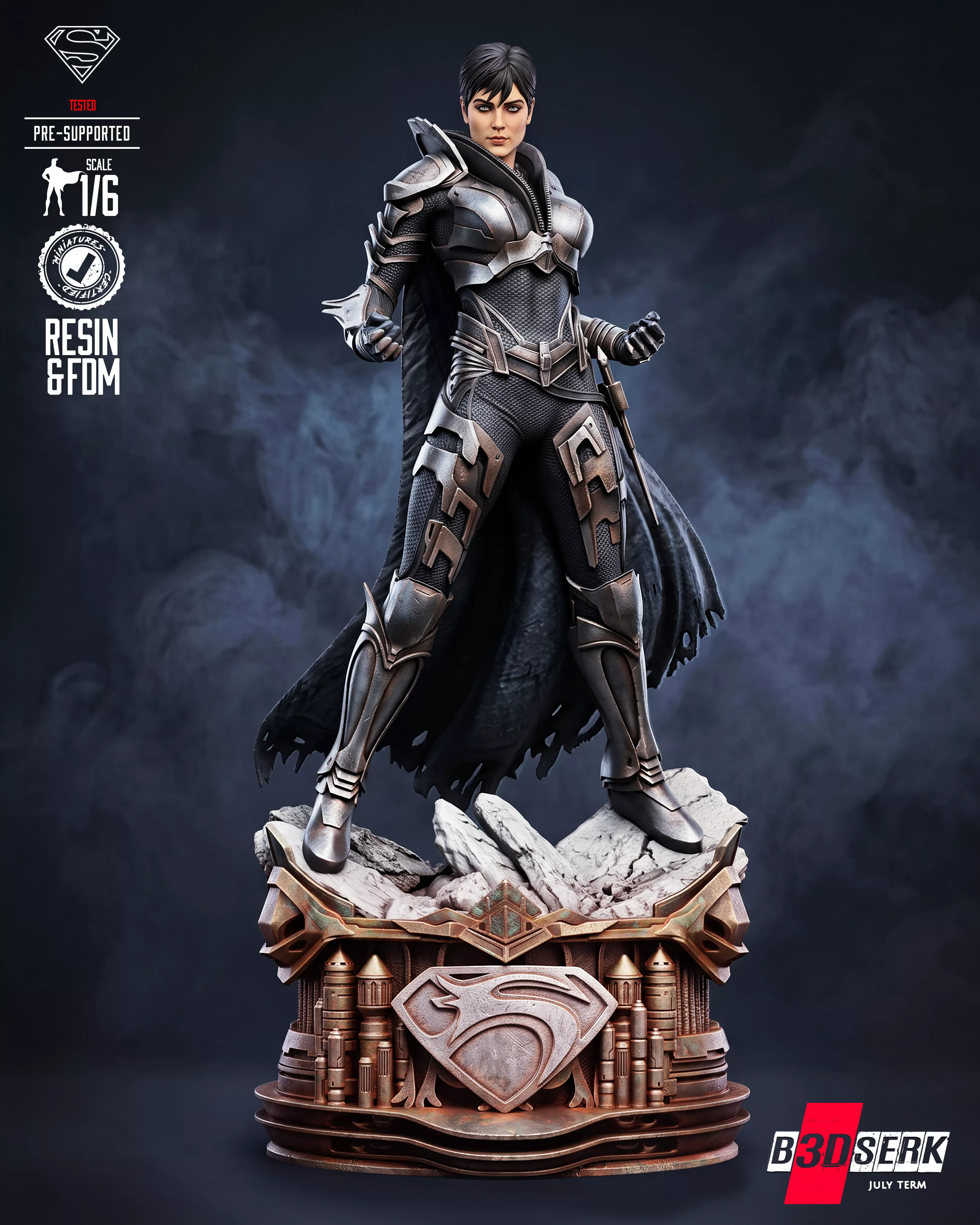 B3DSERK Faora Sculpture 3D print model