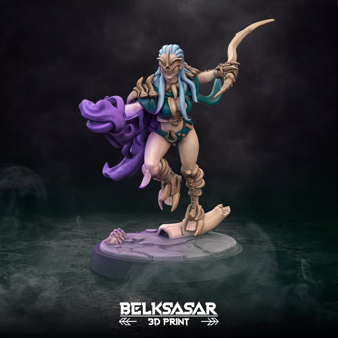 Undead Female Warriors - Boneclad Wardens F 3D print model