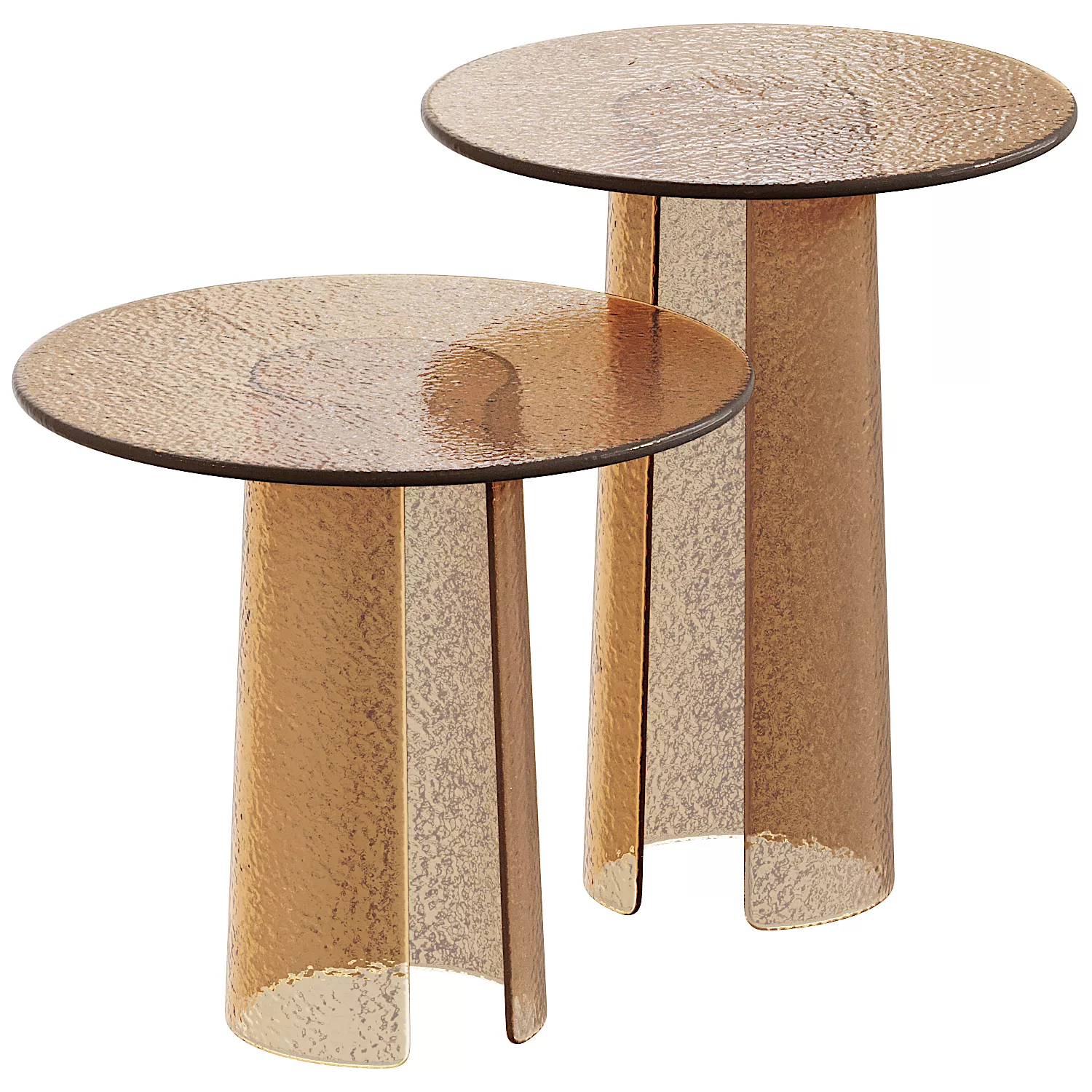 Poliform Orbit Glass Coffee Tables 3D model
