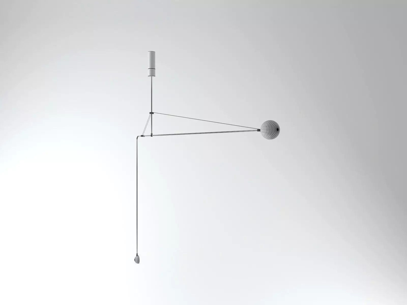 Mobile Chandelier 3D model_2