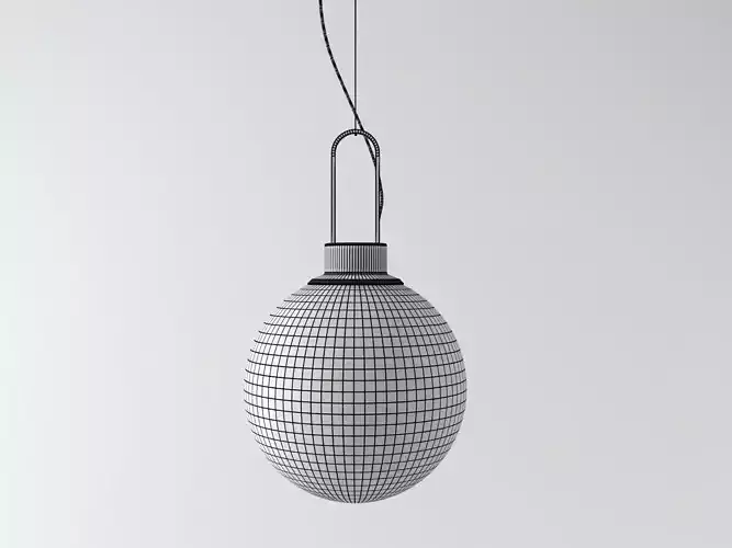 Orb three pendant lights hanging from ceiling