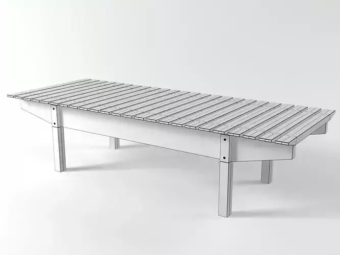 Mucki wooden bench