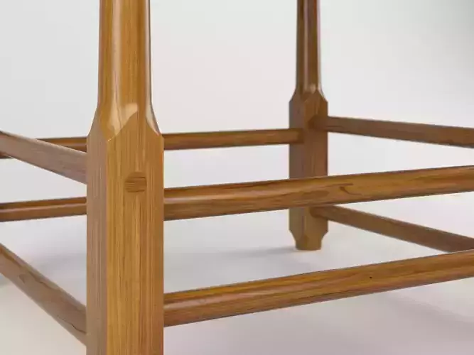 Magrini stool with wooden seat