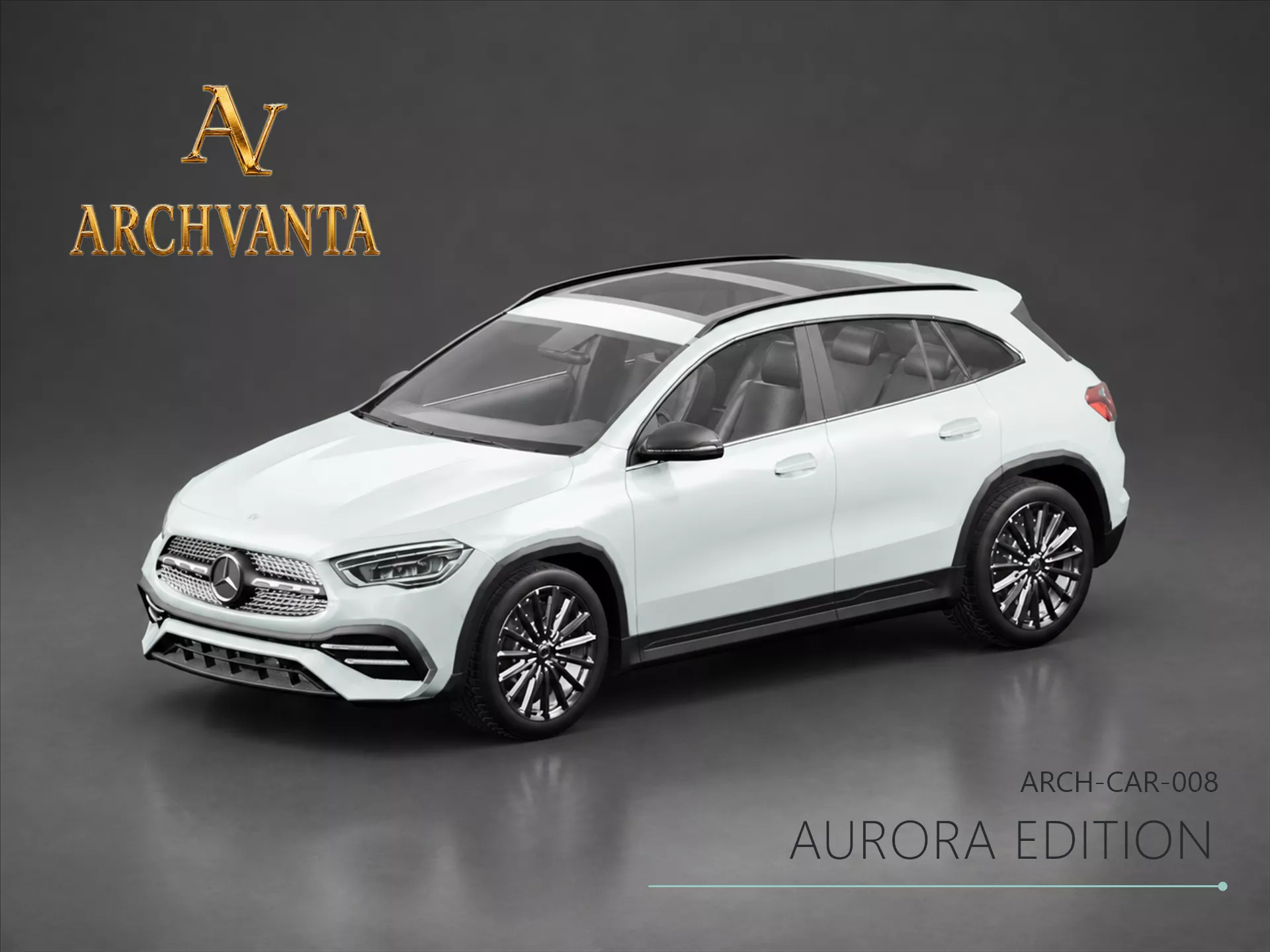 Aurora Edition Luxury Crossover SUV - High Detail 3D Model 3D model