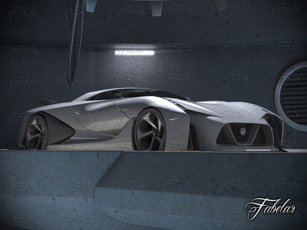 Nissan 2020 garage 3D model_9