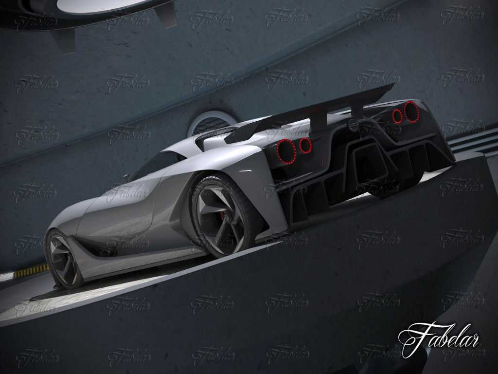 Nissan 2020 garage 3D model_3