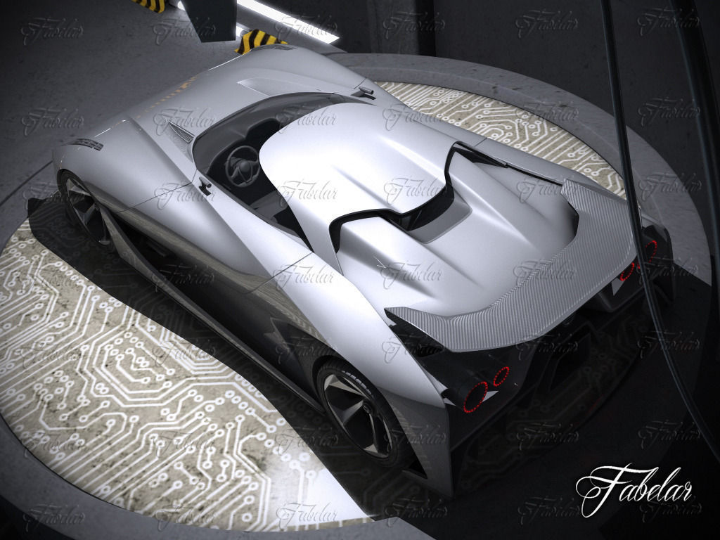 Nissan 2020 garage 3D model_5