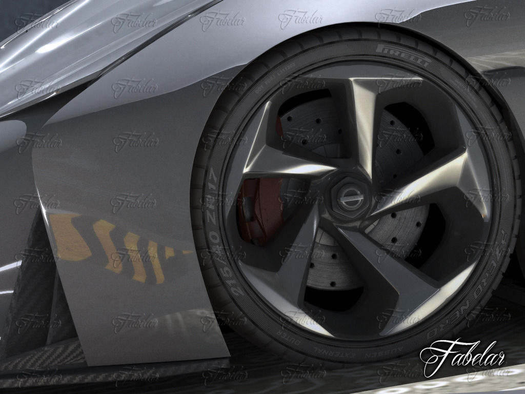 Nissan 2020 garage 3D model_6