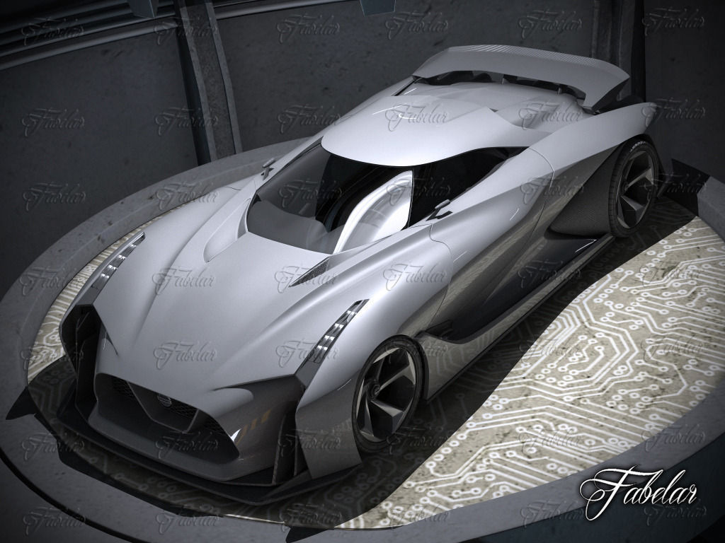 Nissan 2020 garage 3D model_2