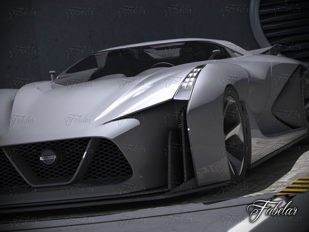 Nissan 2020 garage 3D model_4