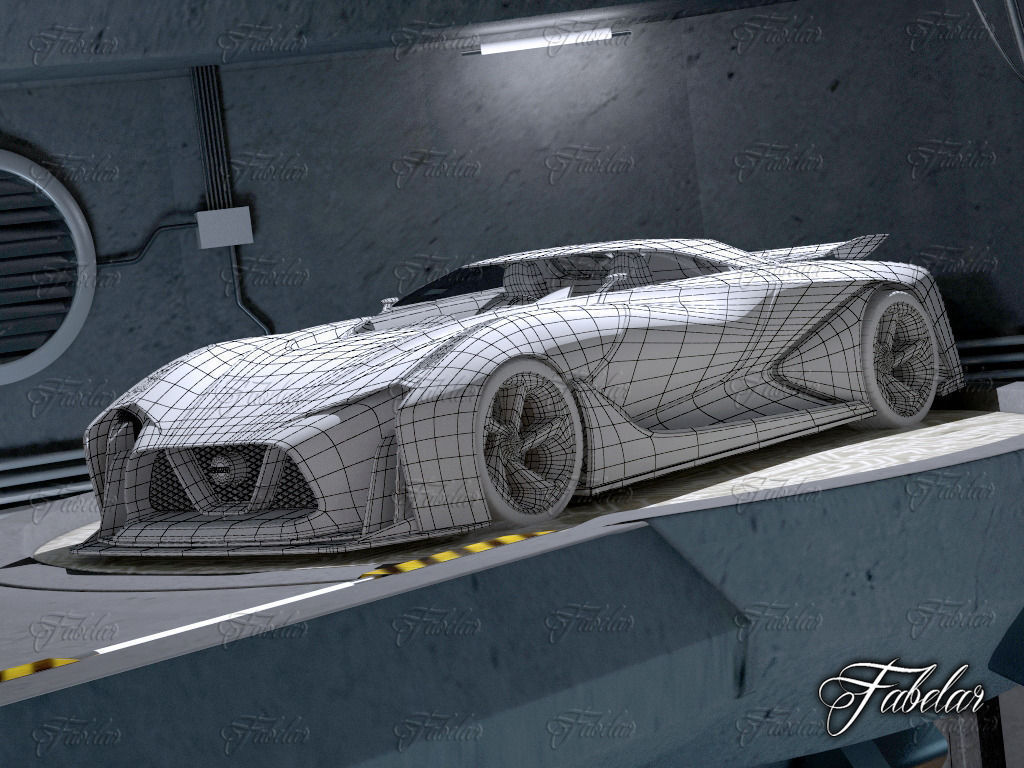 Nissan 2020 garage 3D model_10
