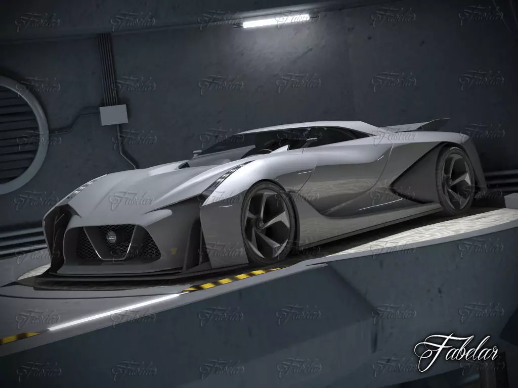 Nissan 2020 garage 3D model_0