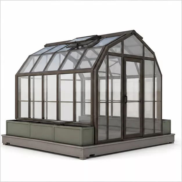 S00311 modular rooftop greenhouse pod Low-poly 3D model
