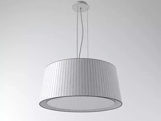 GT1000 pendant lamp with pleated shade