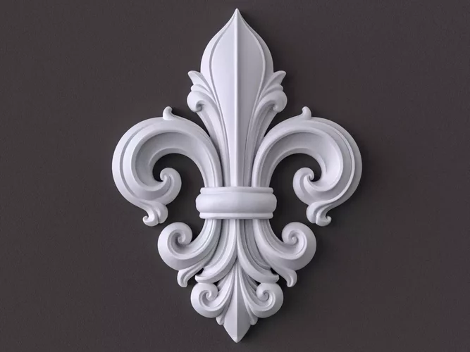 Fleur de Lis Architectural Ornament-02