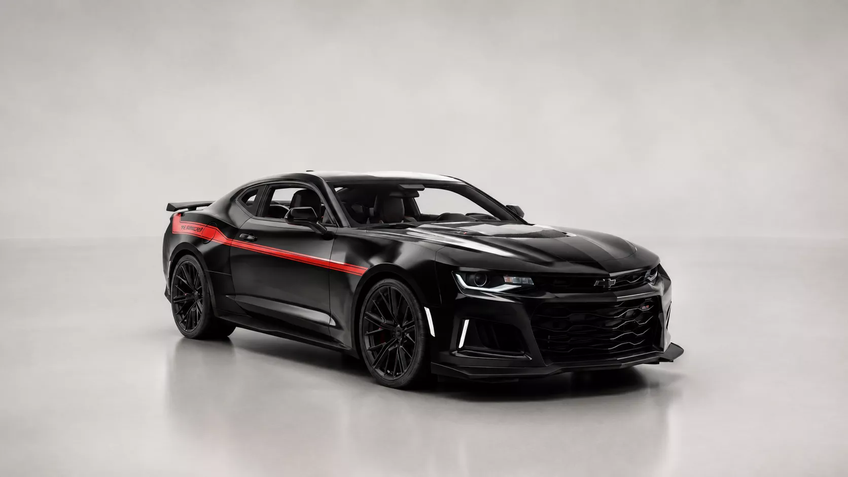 Chevrolet Camaro ZL1 Inspired Black Low-poly 3D model
