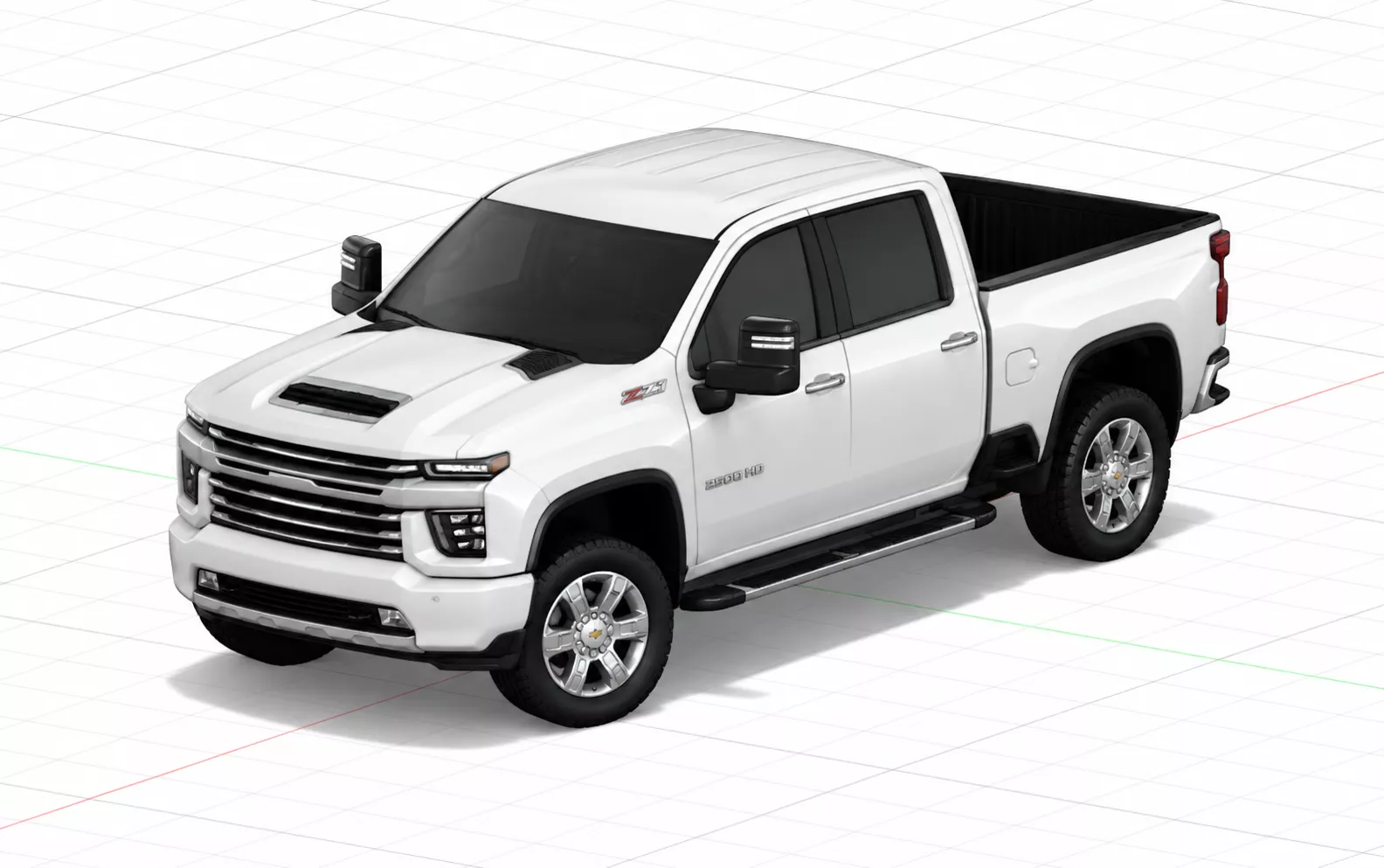 IDF Israeli 2500HD Military Pickup Truck Israeli Army 3D Model 3D print model