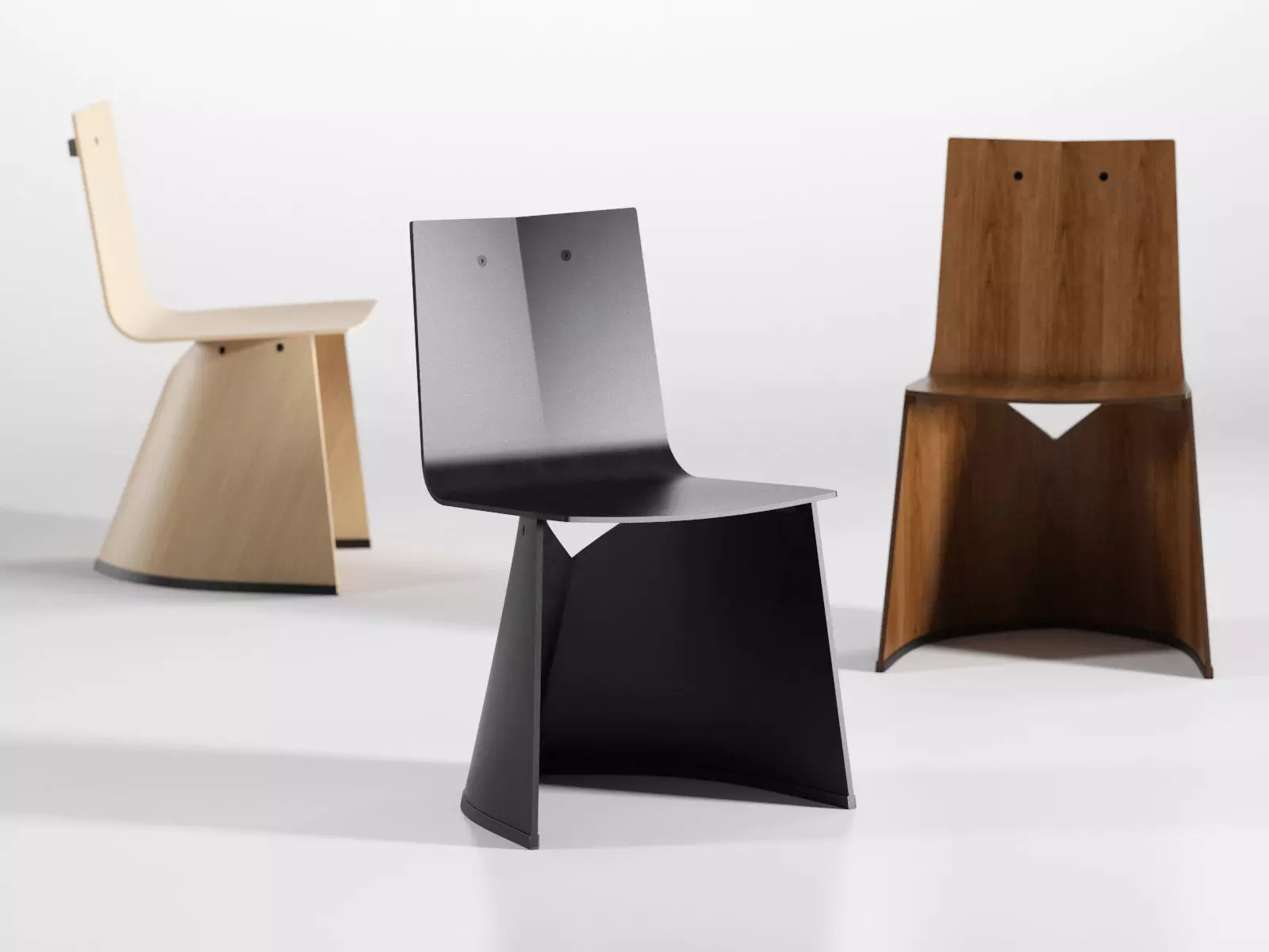 Venus chair and wooden chair 3D model_0