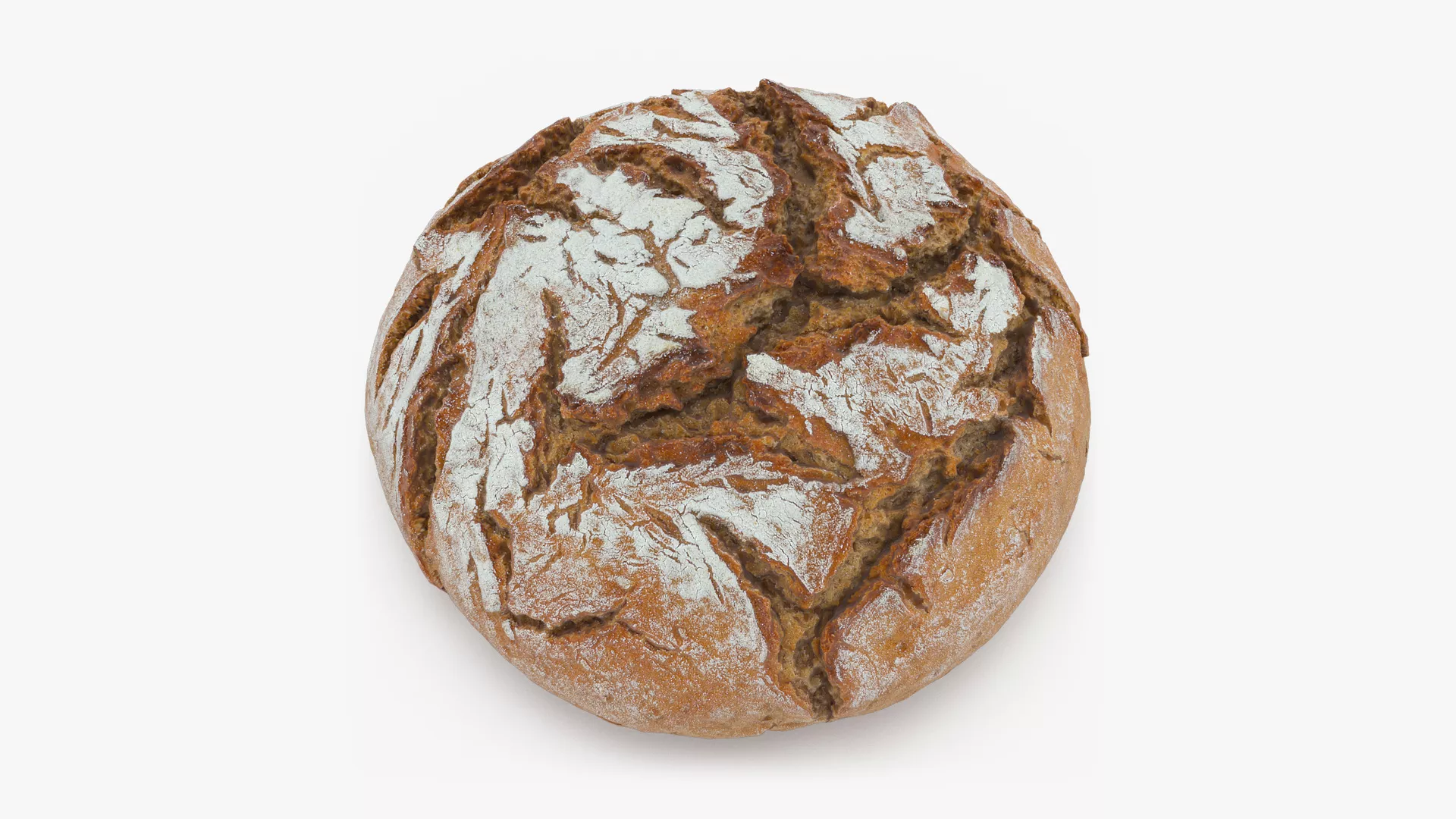 Swiss Rye Bread Low-poly 3D model