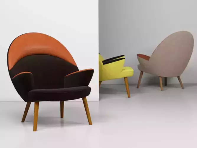 PP521 Upholstered Peacock