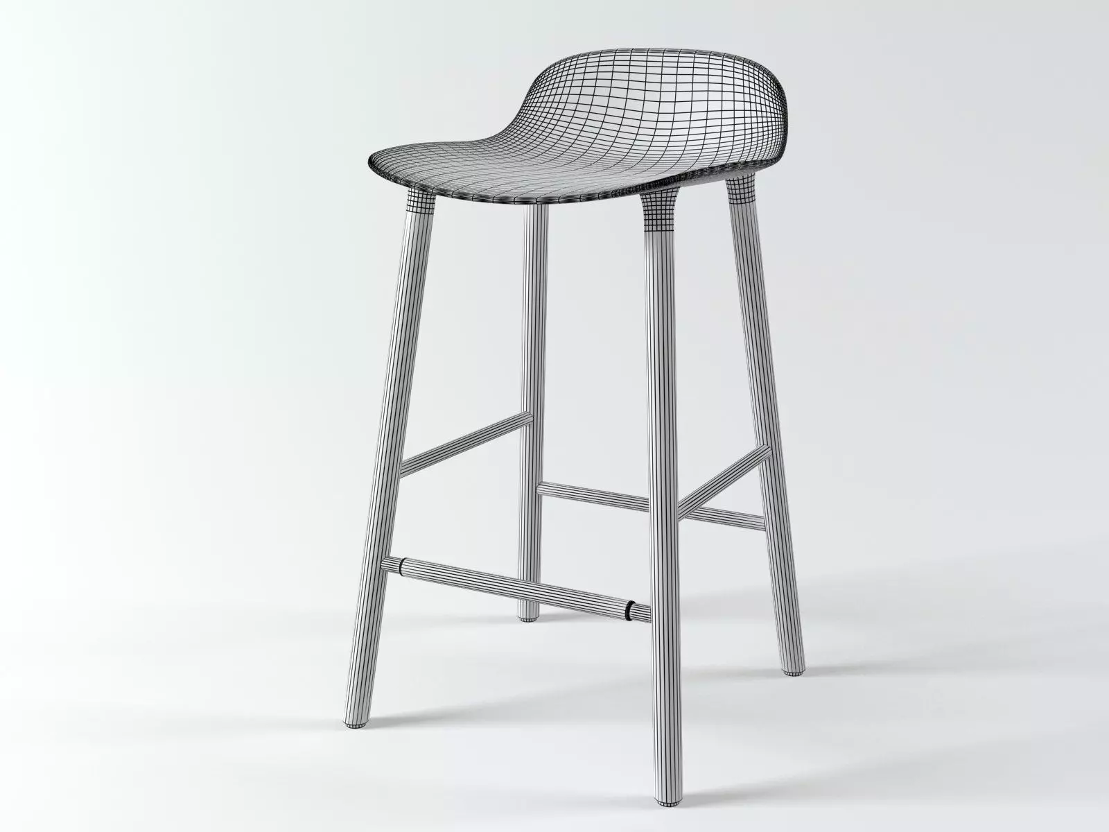 Form Barstool 3D model_6