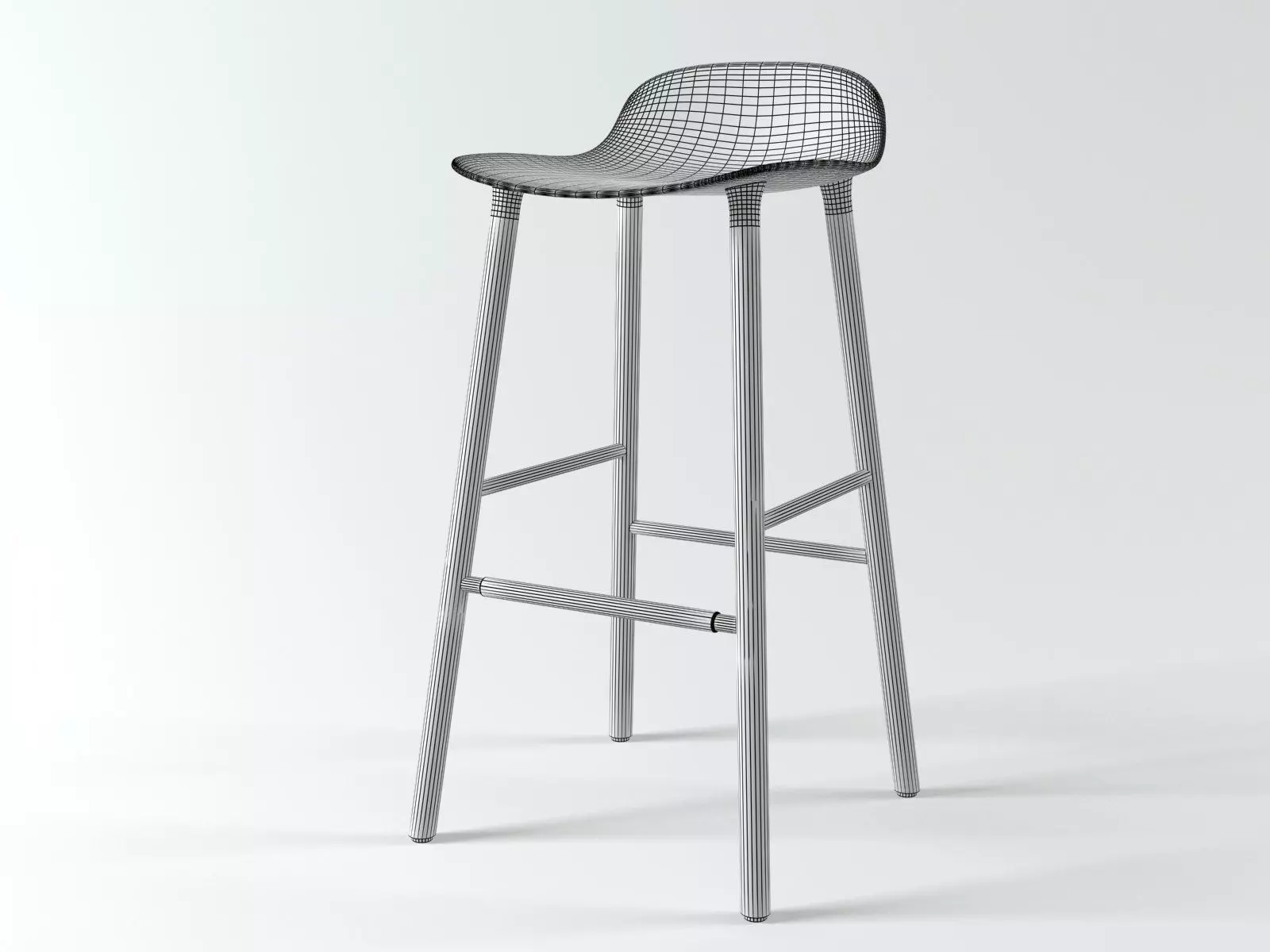 Form Barstool 3D model_7