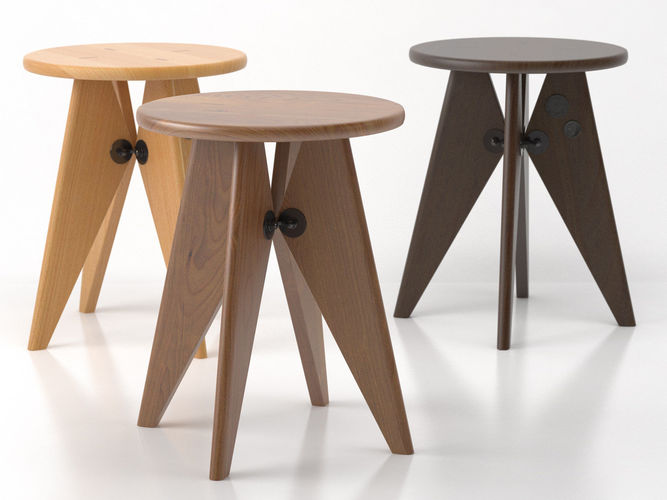 Tabouret Solvay 3D model