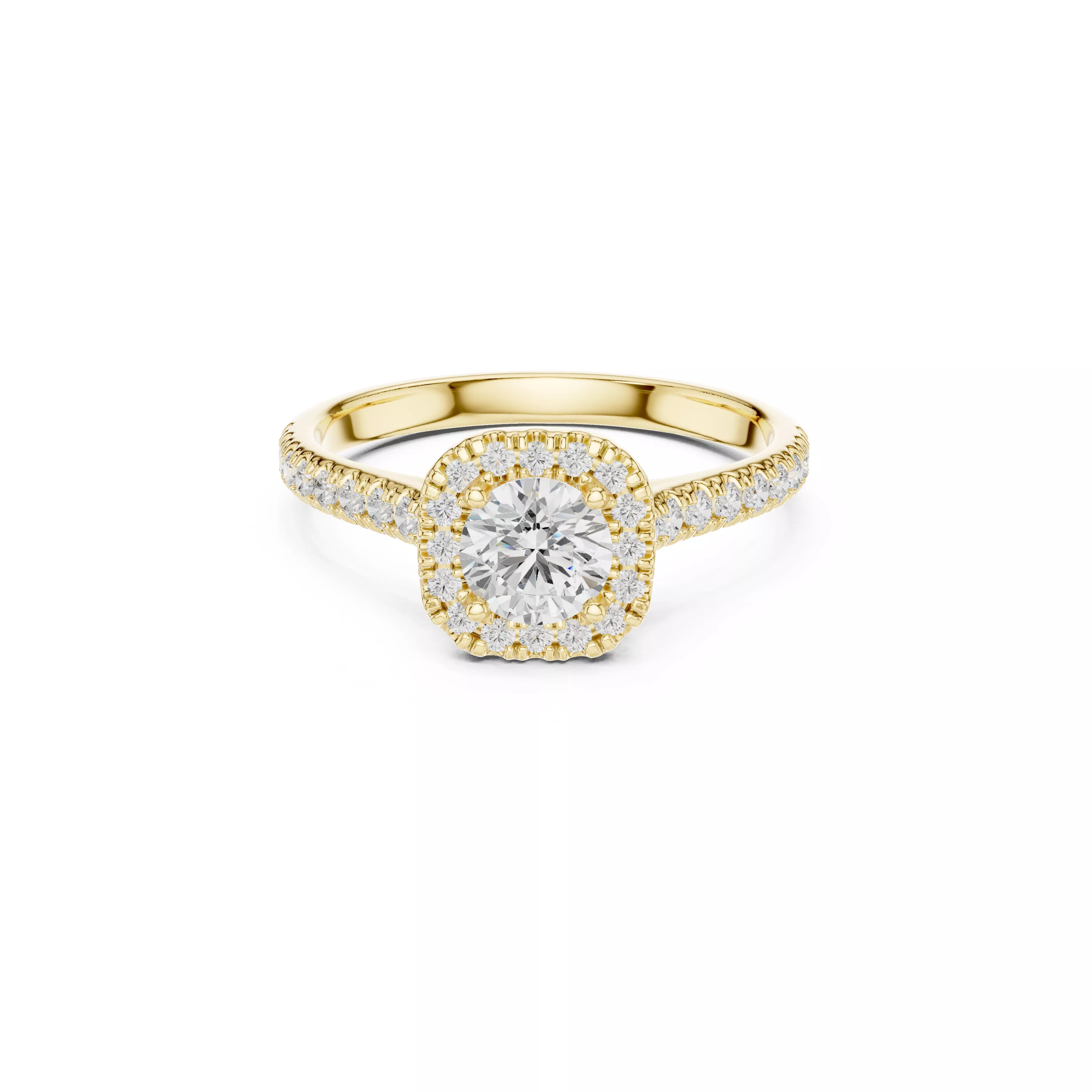 Delicate Custom Jewelry Diamond Ring Gold Band STL 3DM 0245 3D print model