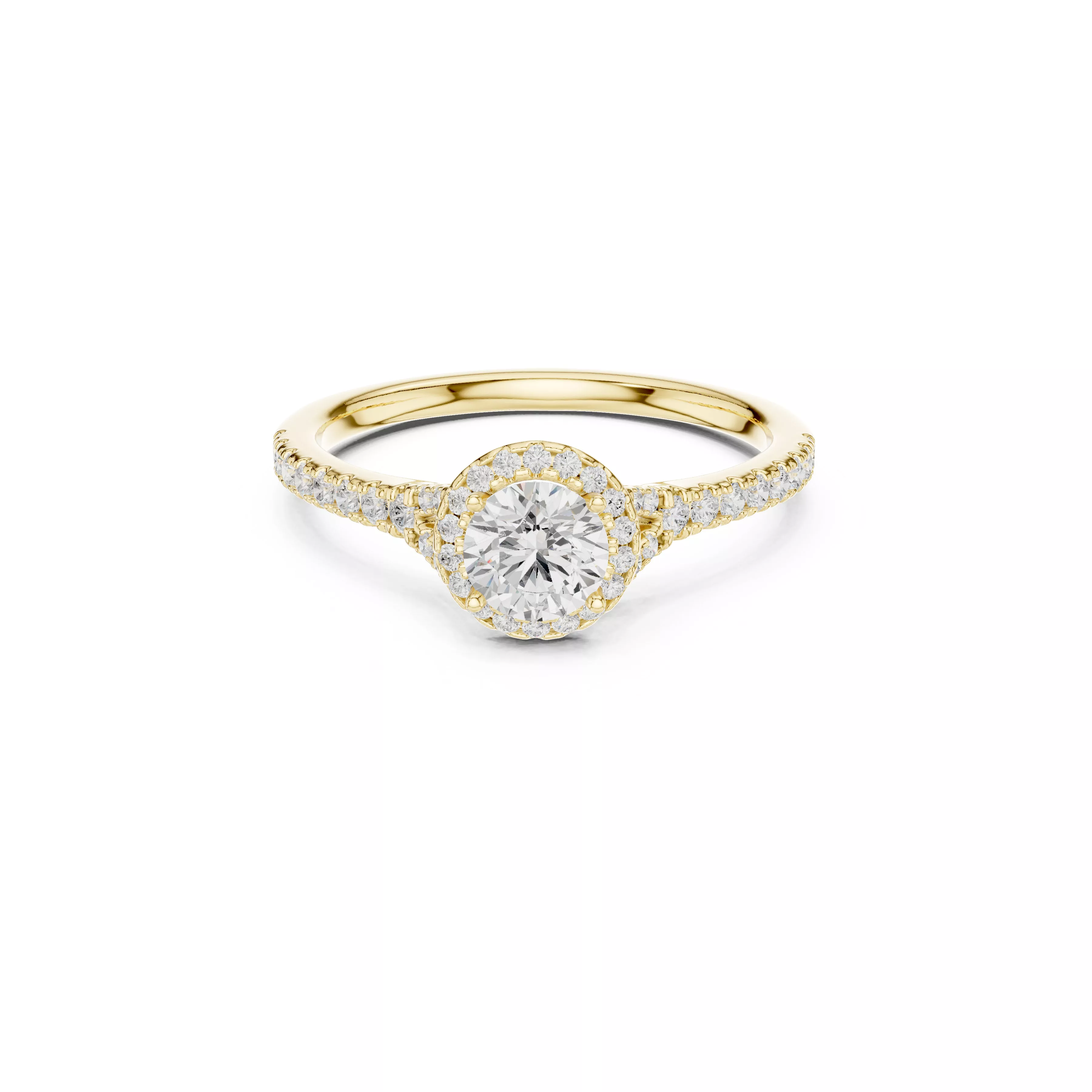 Delicate Custom Jewelry Diamond Ring Gold Band STL 3DM 0238 3D print model