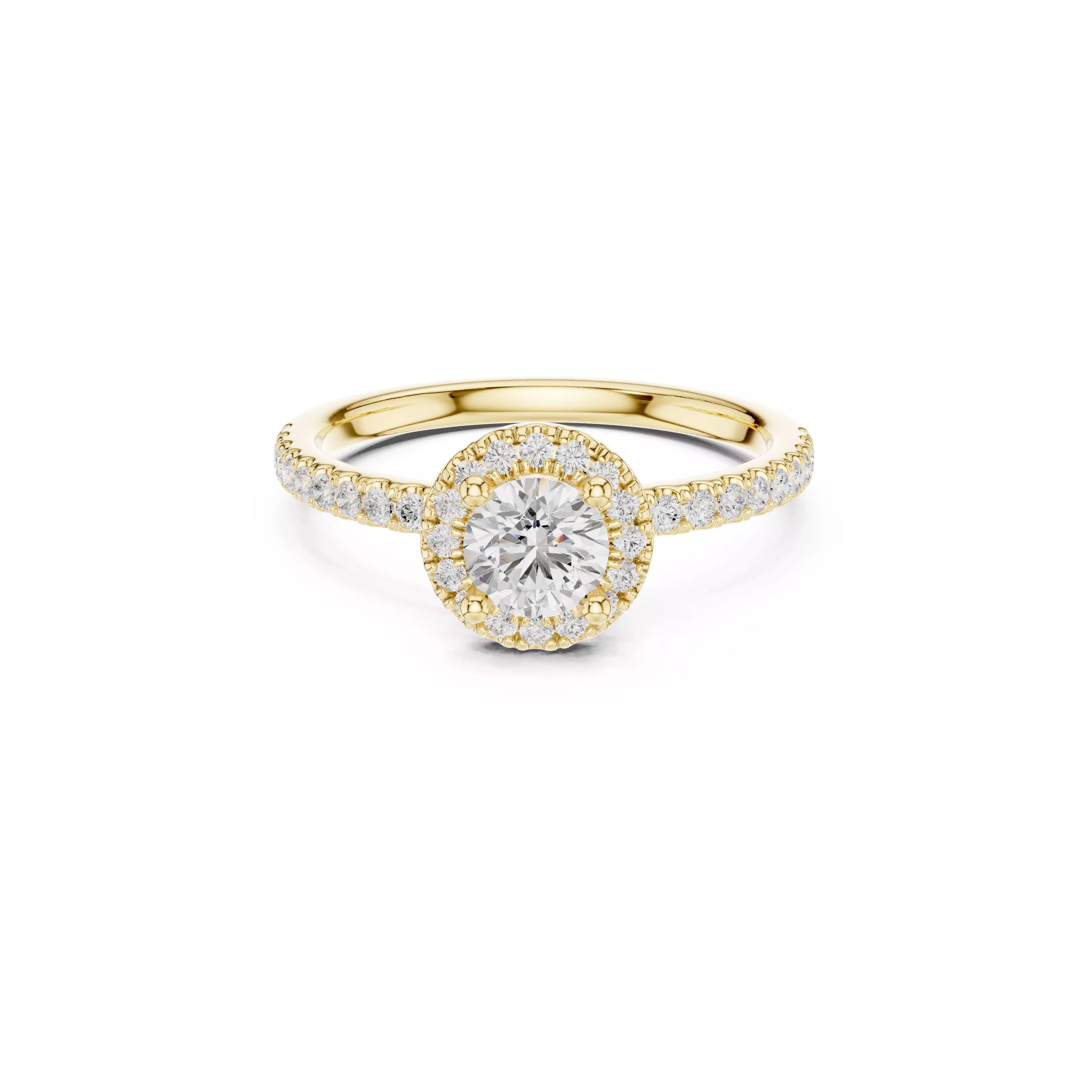 Delicate Custom Jewelry Diamond Ring Gold Band STL 3DM 0220 3D print model