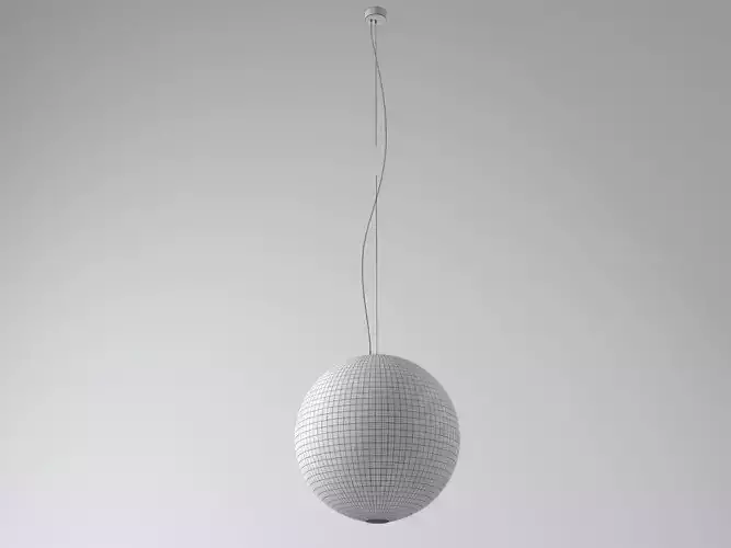 Moon pendant light with oval shape
