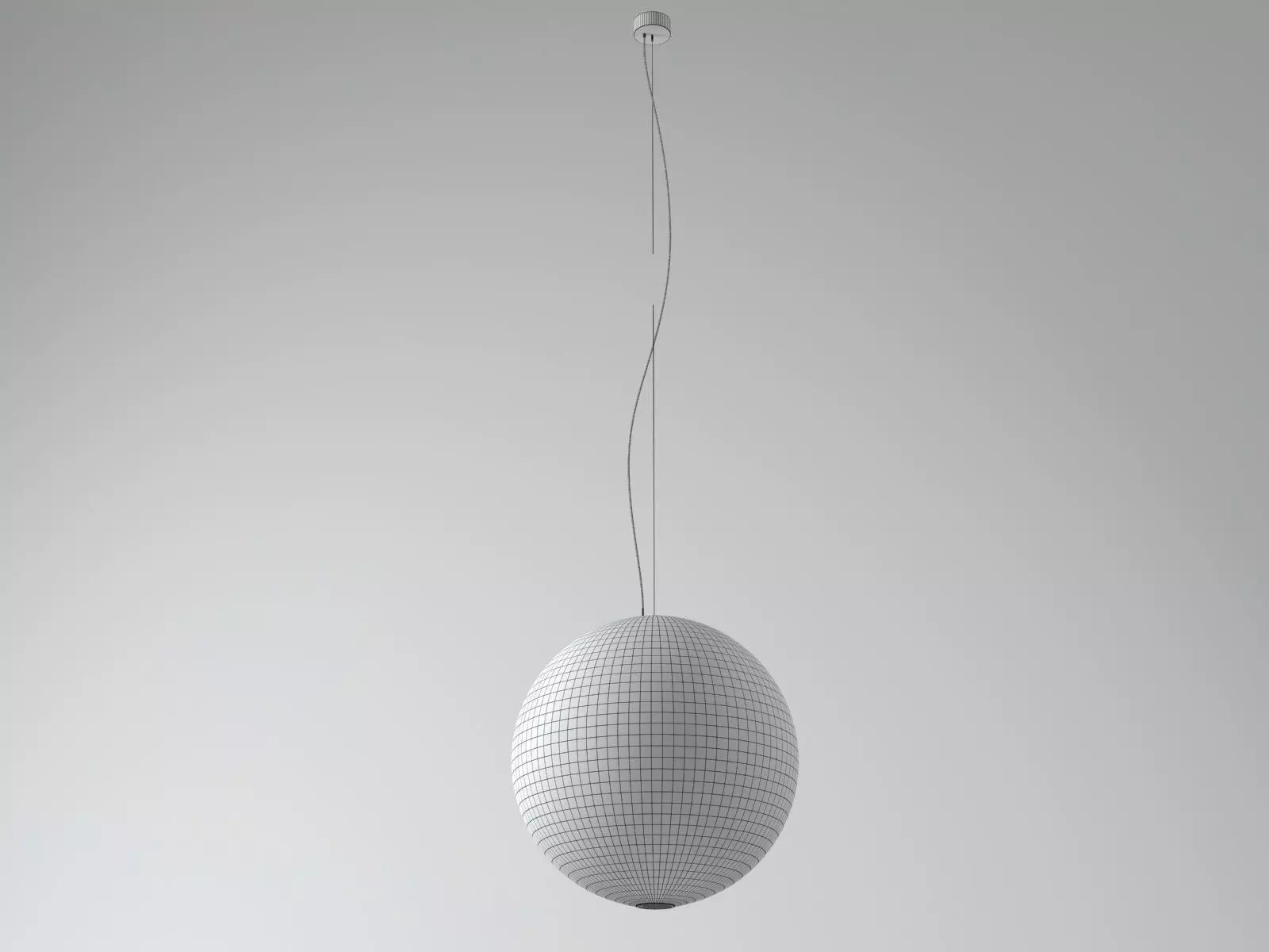 Moon pendant light with oval shape 3D model_10
