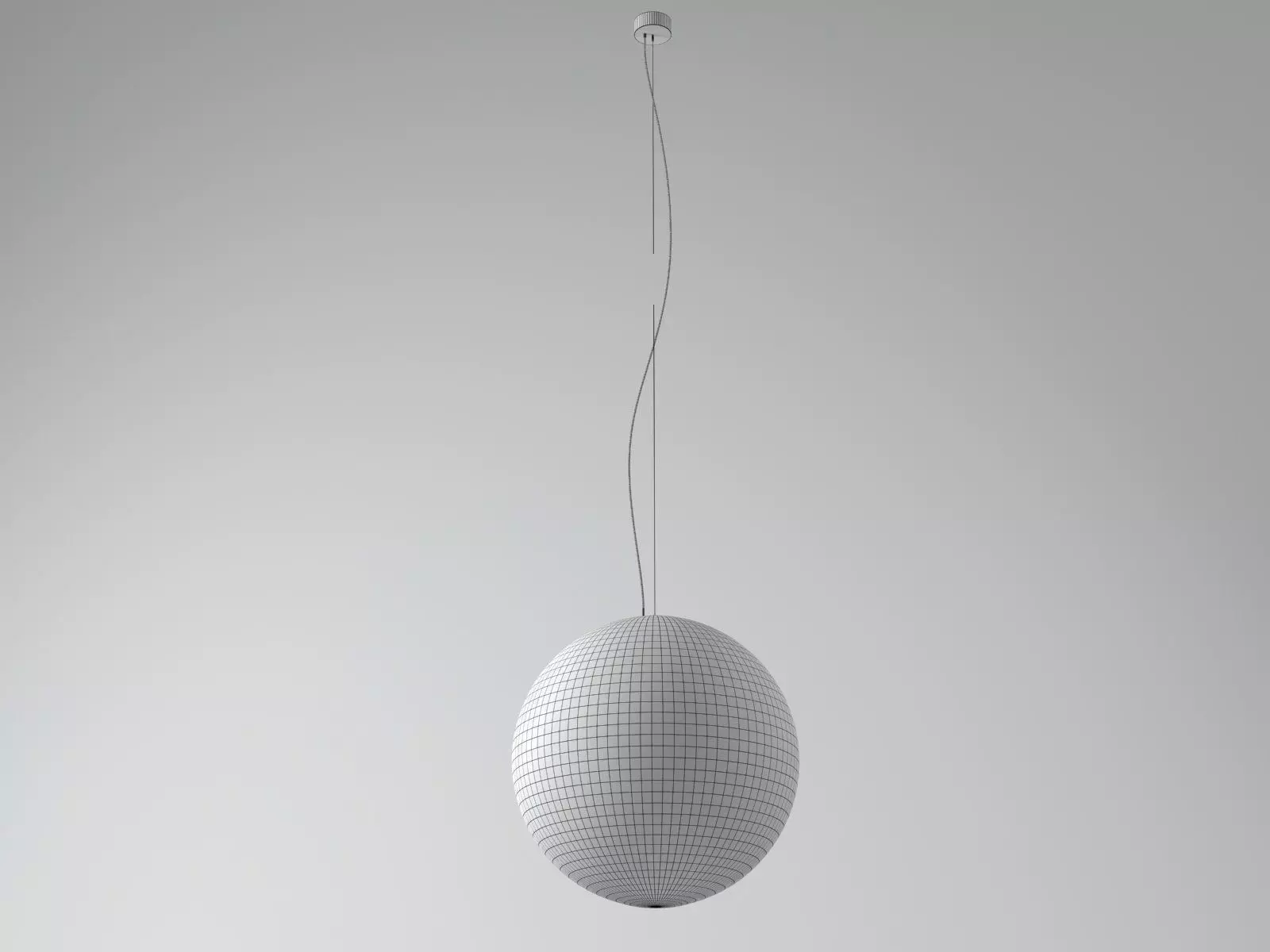 Moon pendant light with oval shape 3D model_9