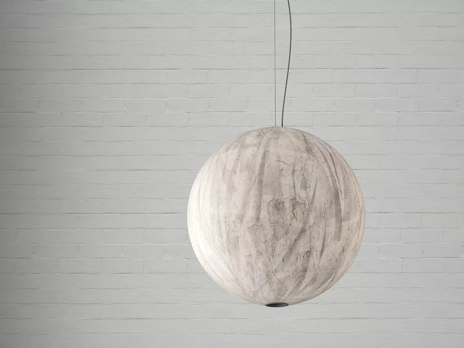 Moon pendant light with oval shape 3D model_4