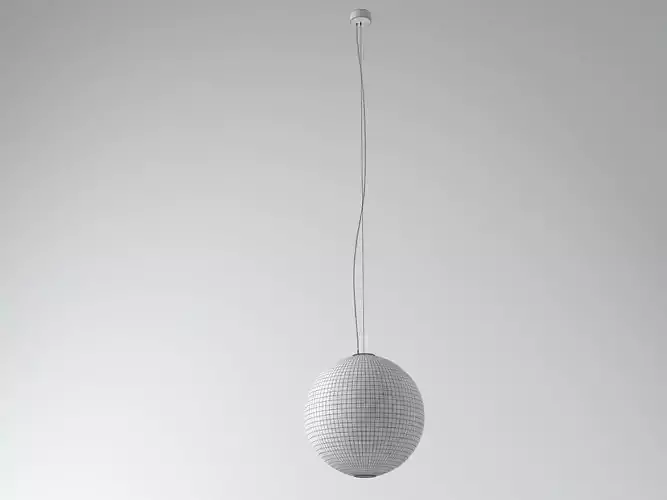 Moon pendant light with oval shape