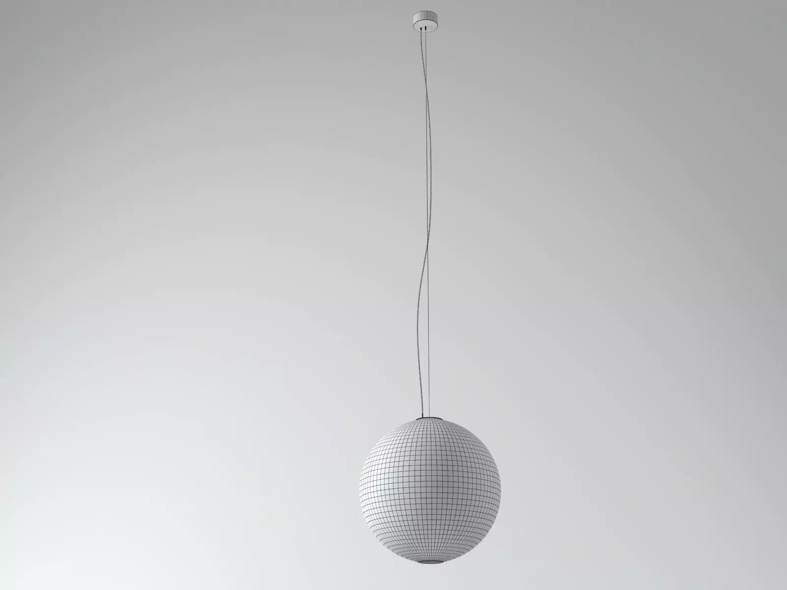 Moon pendant light with oval shape 3D model_8