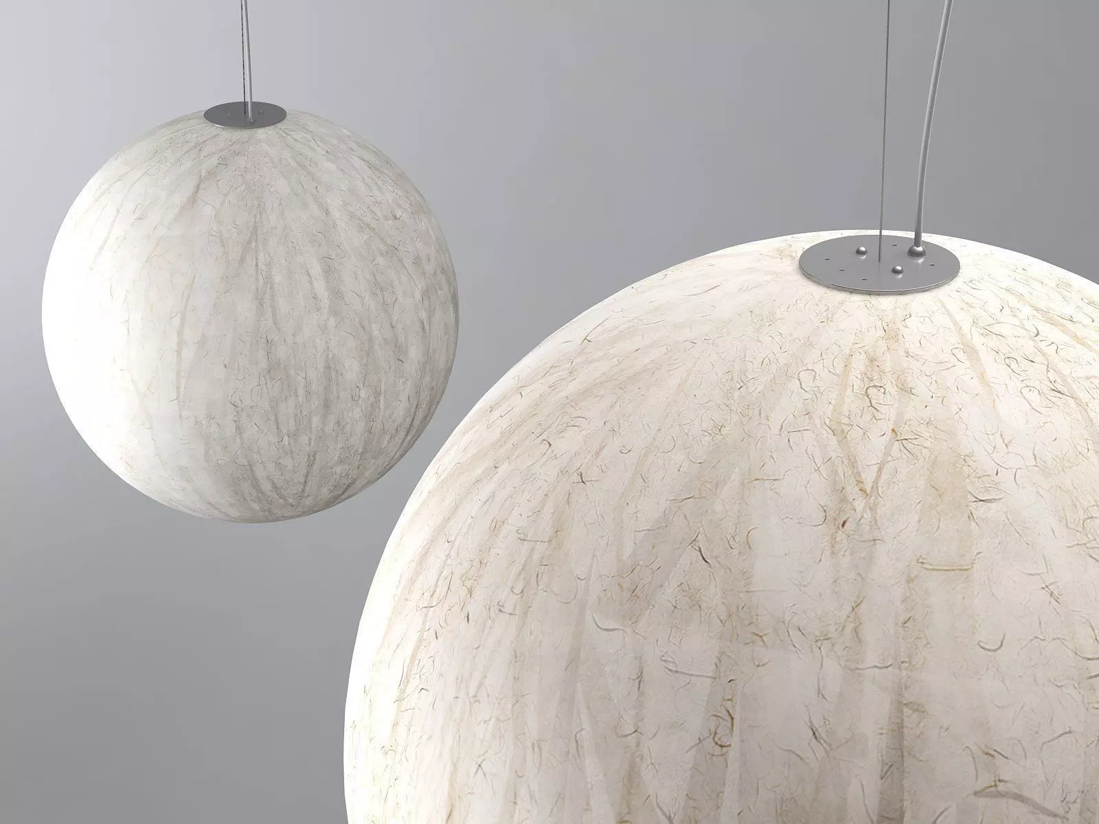 Moon pendant light with oval shape 3D model_6