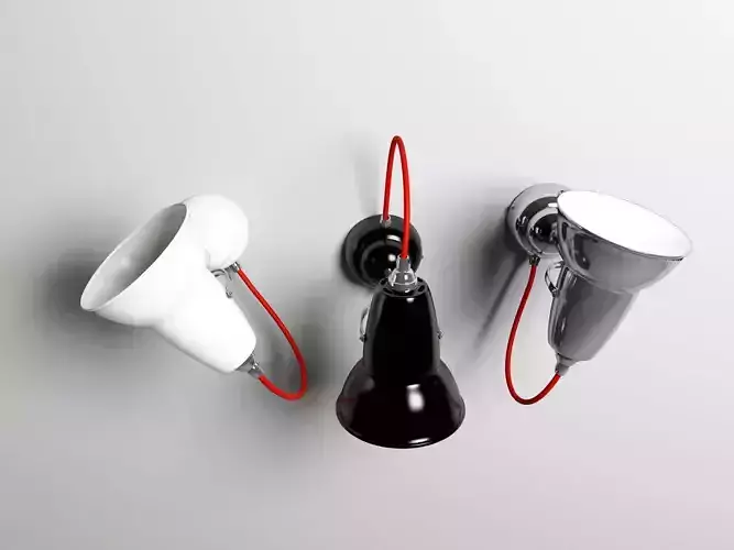 Duo wall lamp with brass fittings