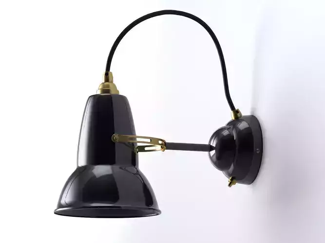 Duo wall lamp with brass fittings