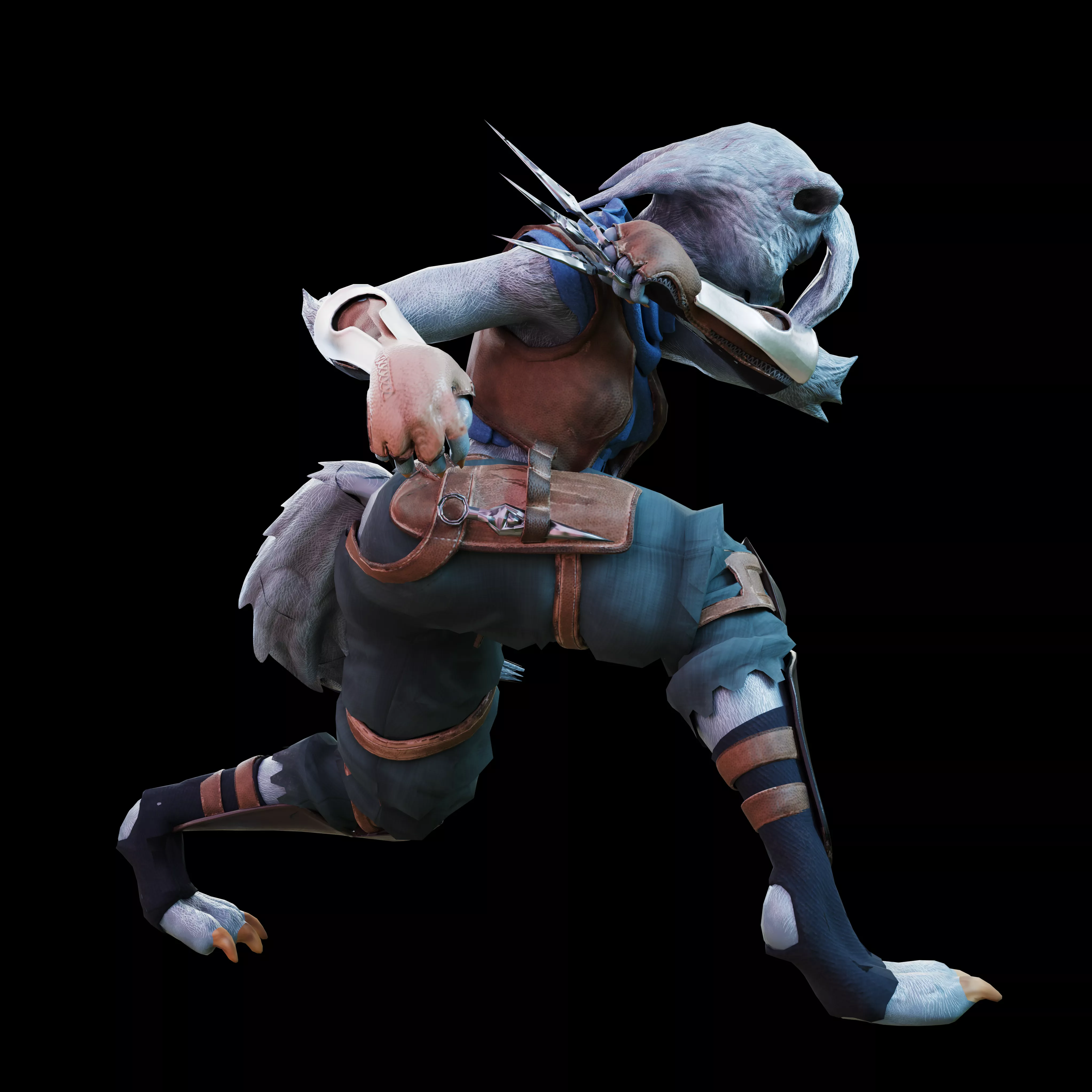 kyla the Ninja Badger 3D model