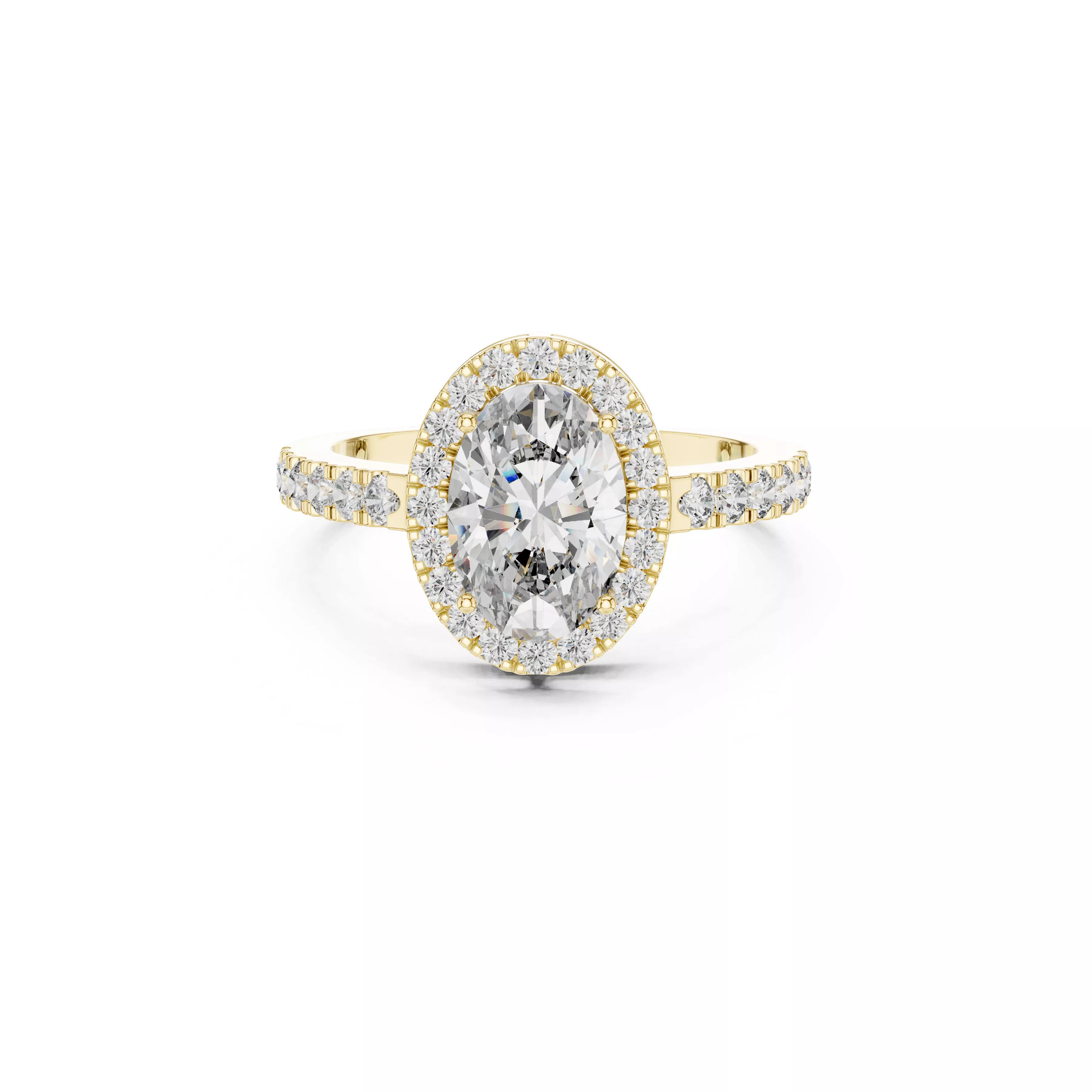 Delicate Custom Jewelry Diamond Ring Gold Band STL 3DM 0050 3D print model