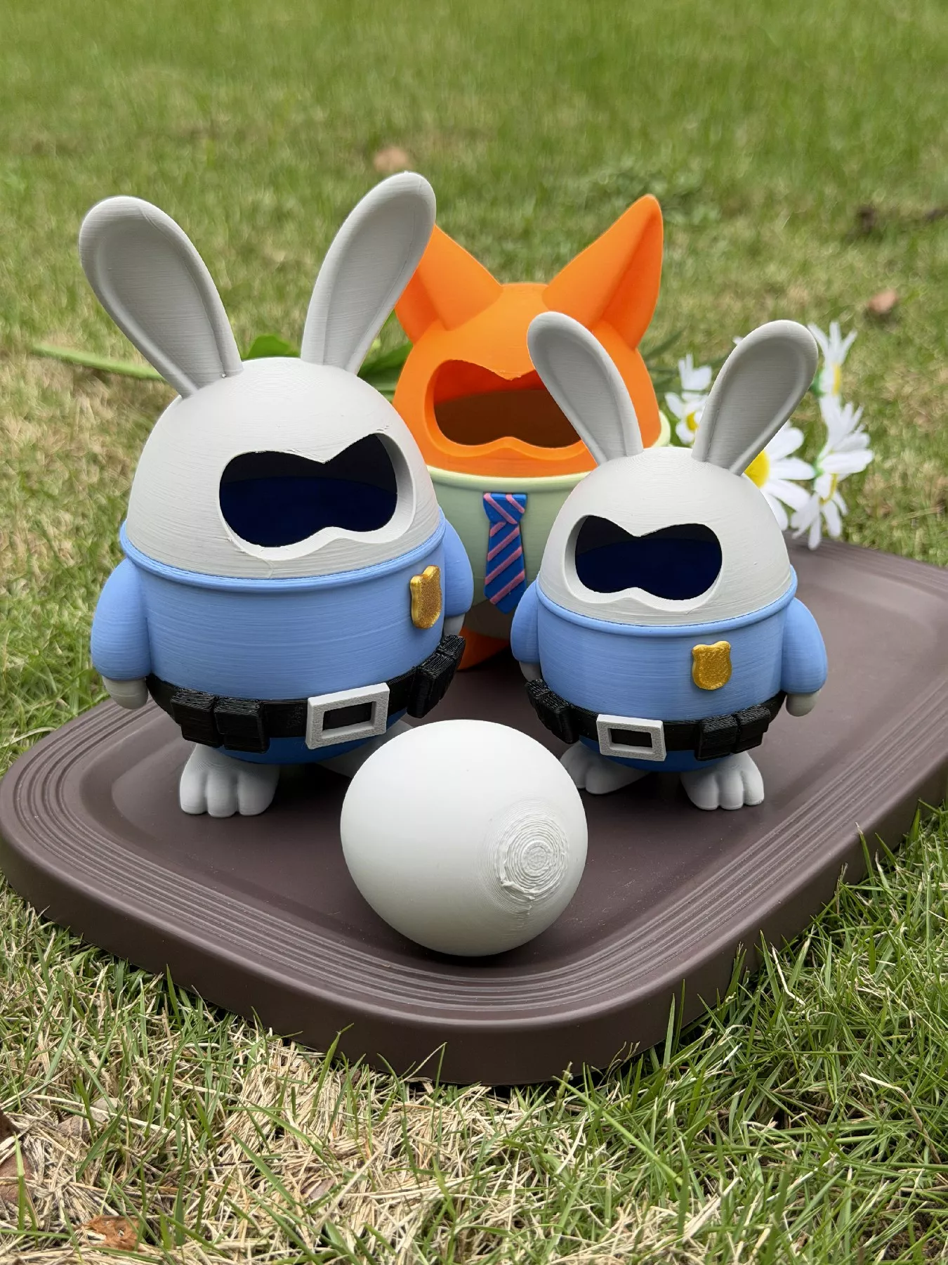 Nick and Judy Egg Holder 3D print model