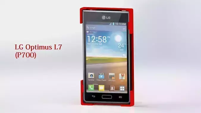 Cell phone case LG Optimus L7 p700 3D print model