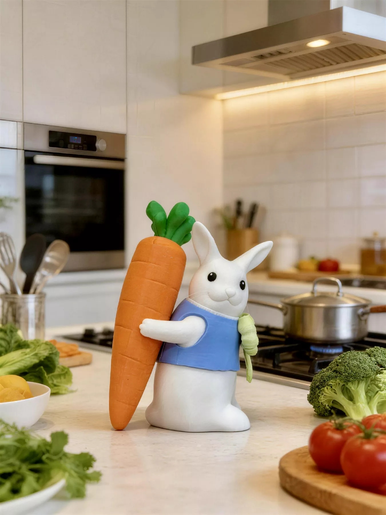 Carrot Rabbit Salt and Pepper Shaker 3D print model