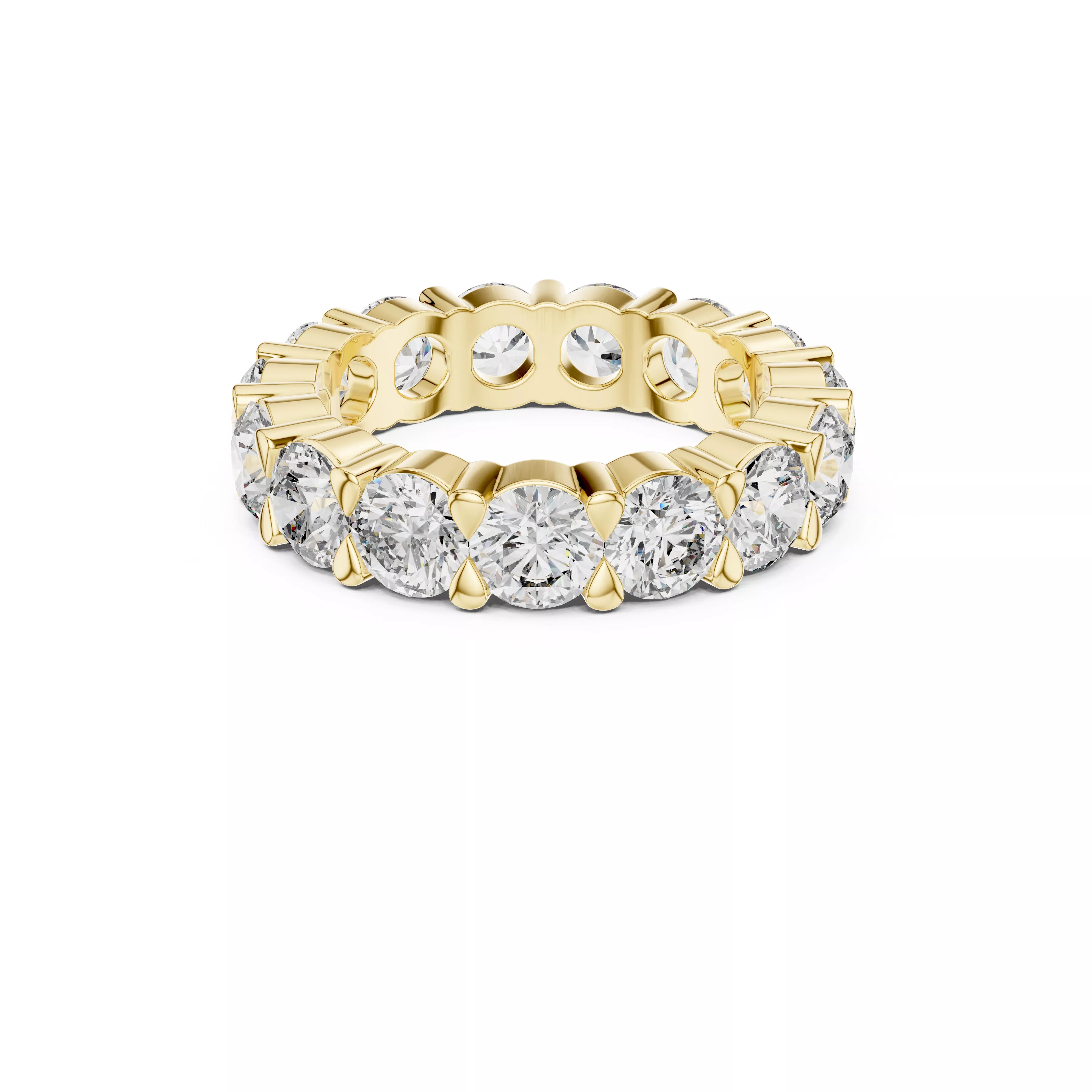 Delicate Custom Jewelry Diamond Ring Gold Band STL 3DM 0040 3D print model