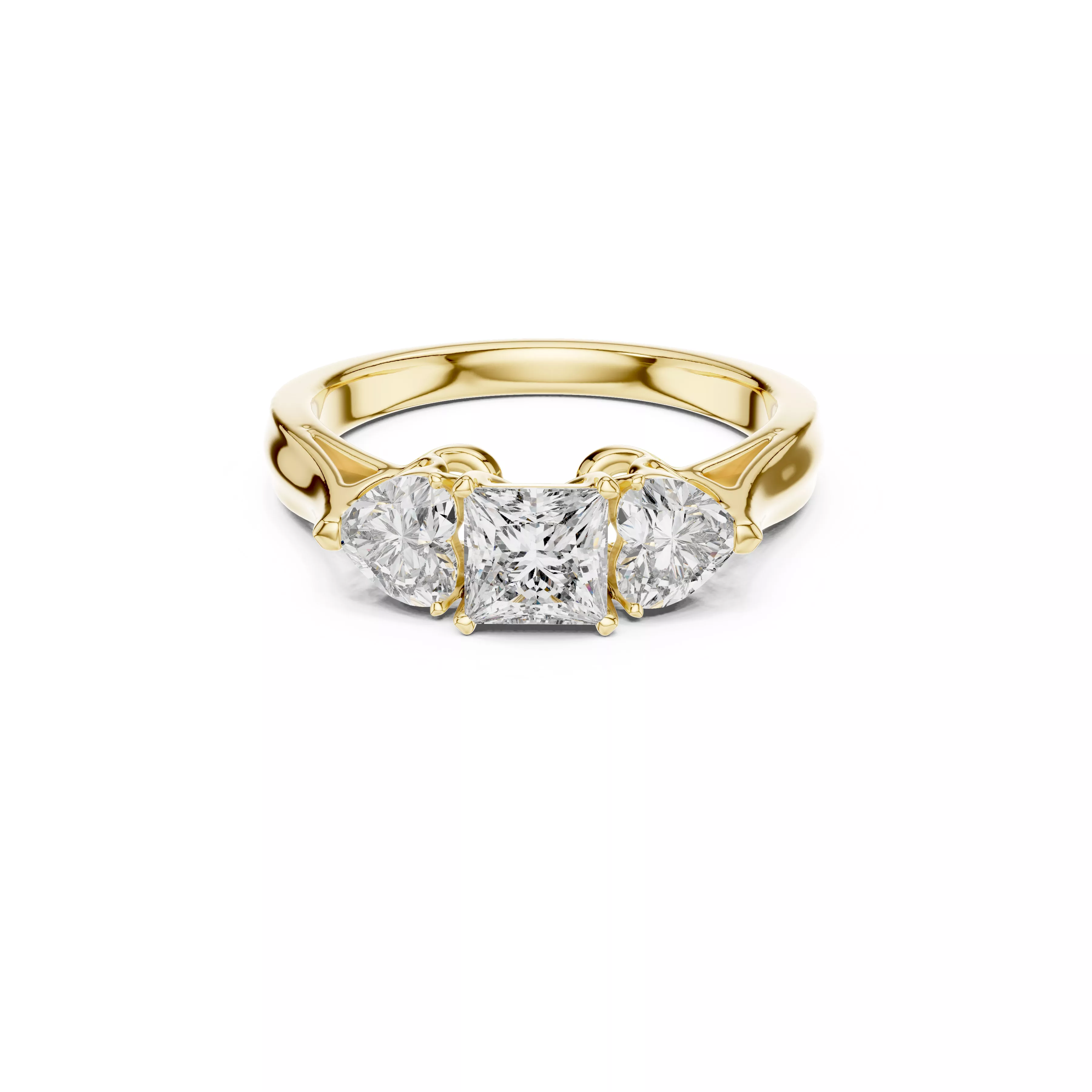 Delicate Custom Jewelry Diamond Ring Gold Band STL 3DM 0030 3D print model