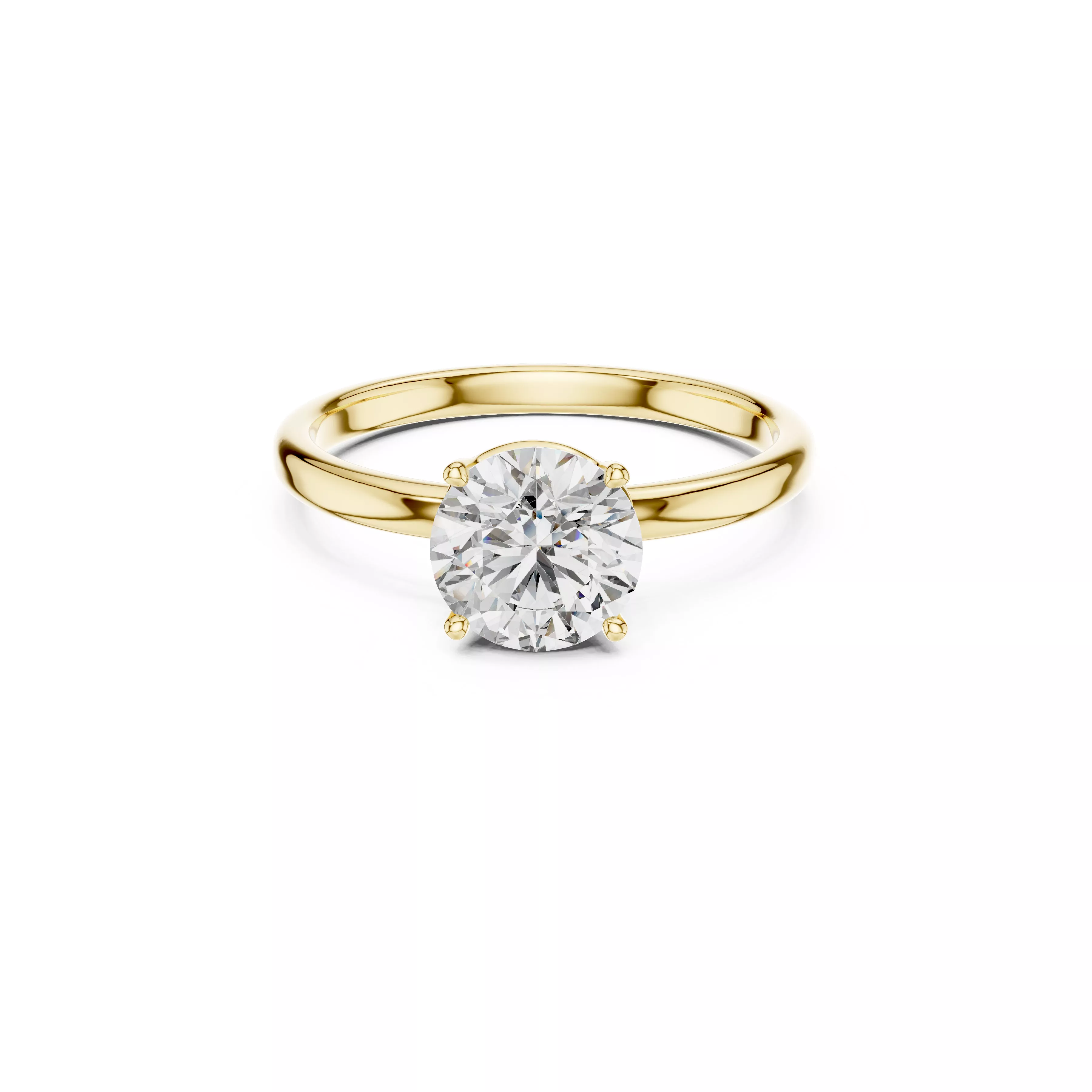 Delicate Custom Jewelry Diamond Ring Gold Band STL 3DM 0022 3D print model